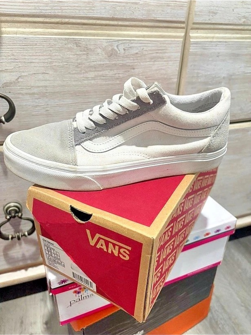 Vans Old Skool Gray & White Sneakers